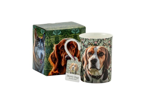 Kubek porcelana kostna Beagle Morris Dogs pies na prezent