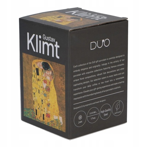 Kubek termiczny Klimt Pocałunek na herbatę kawę termos