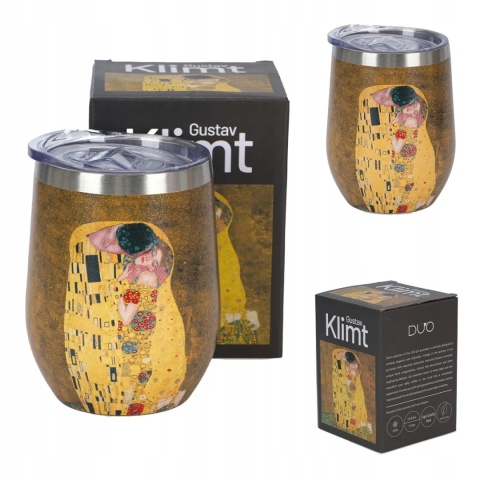 Kubek termiczny Klimt Pocałunek na herbatę kawę termos