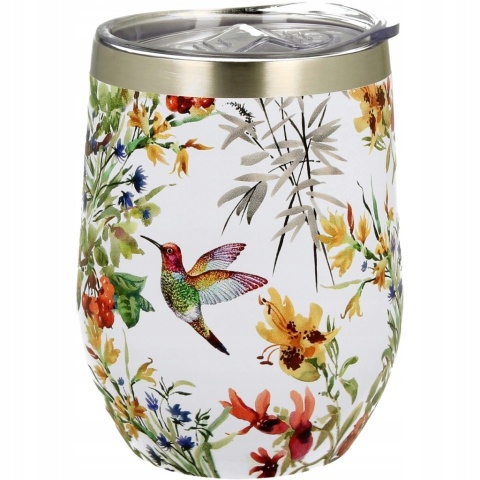 Kubek termiczny na herbatę kawę termos linnea lekki kwiaty