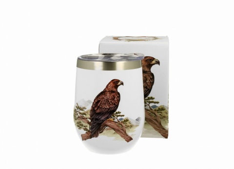 Kubek termiczny termos na herbatę ptasi świat orzeł przedni