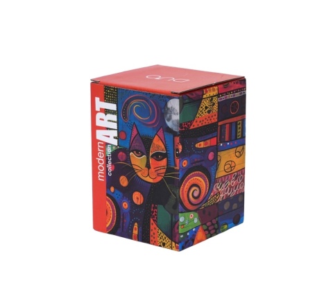 Kubek termiczny termos na herbatę modern art cat kot