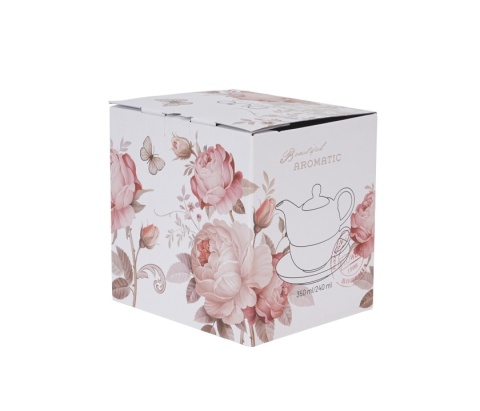 Filiżanka imbryk sitko filtr tea for one Secesja róże