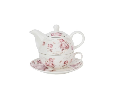 Filiżanka imbryk sitko filtr tea for one Secesja róże