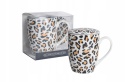 Kubek z zaparzaczem sitko livello porcelana panterka