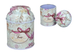 Puszka do przechowywania kawy lub herbaty mała kwiaty