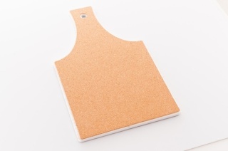 Podkładka korkowa z rączką deska pod garnek retro owoce