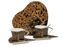 Filiżanki porcelanowe Klimt Drzewo Queen Isabell zestaw 2szt