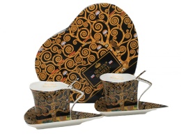 Filiżanki porcelanowe Klimt Drzewo Queen Isabell zestaw 2szt