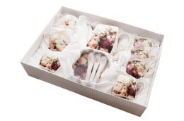 21 el. serwis kawowy English Rose Róża Angielska II gatunek