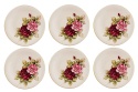 6 CERAMICZNYCH TALERZY DESEROWYCH RÓŻA MIEROSZÓW