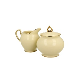 Cukiernica z mlecznikiem porcelana prezent do kawy clark