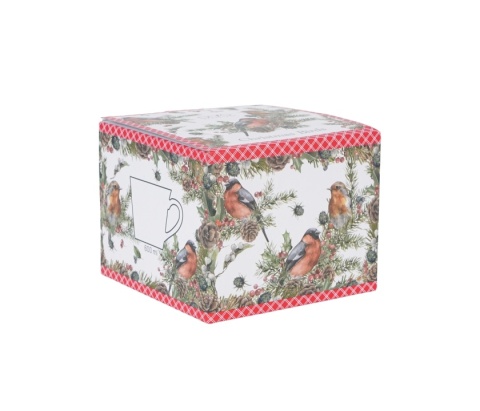 Duży kubek prosty prezent na święta christmas birds ptaki