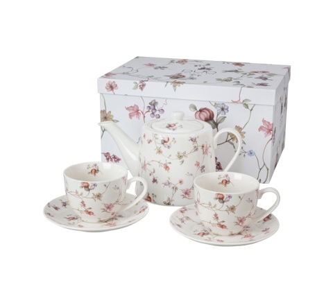 Dzbanek filiżanki zestaw do herbaty kawy safa na prezent