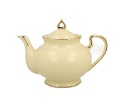 Dzbanek porcelanowy czajnik do herbaty 1,3l ecru clark