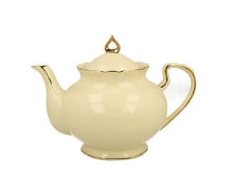 Dzbanek porcelanowy czajnik do herbaty 1,3l ecru clark