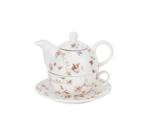 Filiżanka imbryk sitko zaparzacz tea for one Safa kwiaty