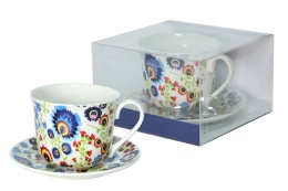 Filiżanka jumbo Livello prezent porcelana folk kwiaty