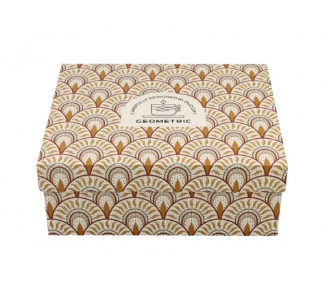 Filiżanki espresso ze spodkami Solis geometric porcelana