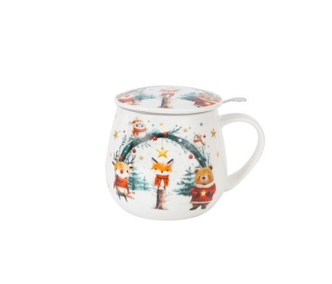Kubek baryłka zaparzacz Christmas Cuties święta porcelana