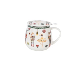Kubek baryłka filtr Christmas Nutcracker święta porcelana