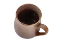 Kubek ceramiczny do kawy herbaty brązowy beżowy na grzańca