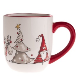 Kubek ceramiczny krasnal prezent na święta 550 ml do kawy