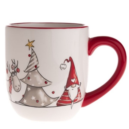 Kubek ceramiczny krasnal prezent na święta 550 ml do kawy