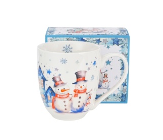 Kubek do herbaty kubas jumbo xxl na święta bałwan snowman