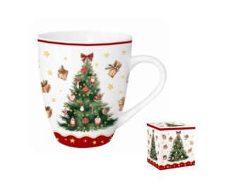 Kubek kubas jumbo xxl do herbaty na święta choinka christmas