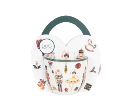 Kubek do herbaty porcelana christmas nutcracker w obwolucie