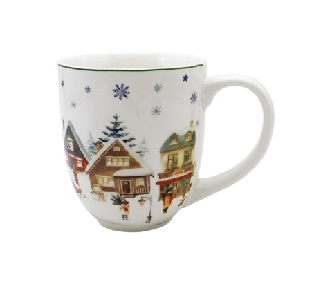 Kubek jumbo xxl boże narodzenie christmas village choinka