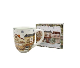 Kubek kubas jumbo xxl boże narodzenie christmas city choinka