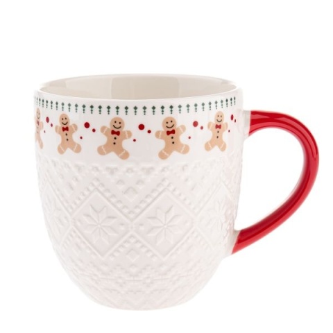 Kubek do herbaty porcelanowy pierniki prezent na święta