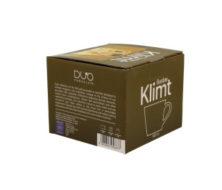 Kubek prosty Klimt Pocałunek porcelana do kawy na prezent