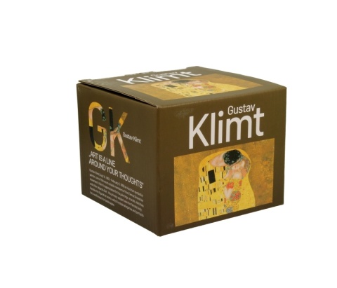 Kubek prosty Klimt Pocałunek porcelana do kawy na prezent