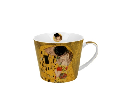 Kubek prosty Klimt Pocałunek porcelana do kawy na prezent