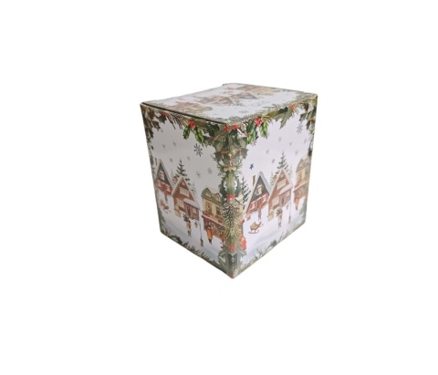 Kubek z zaparzaczem do herbaty christmas village święta