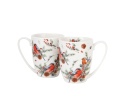 Kubki do herbaty 2szt prezent na święta Christmas Birds ptak