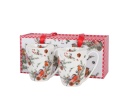 Kubki do herbaty 2szt prezent na święta Christmas Birds ptak