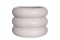 Osłonka na kwiaty doniczka Chubby biała matowa dekoracja