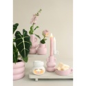 Osłonka na kwiaty doniczka Chubby różowa matowa