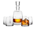 Krosno komplet do whisky 7 el Fjord karafka szklanki szkło