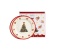 Talerz deserowy porcelana 2 szt christmas tree choinka