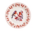 Talerz duży obiadowy porcelana na święta christmas birds