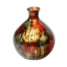 Wazon na kwiaty ozdobny 25 cm dazzle ceramika czerwony