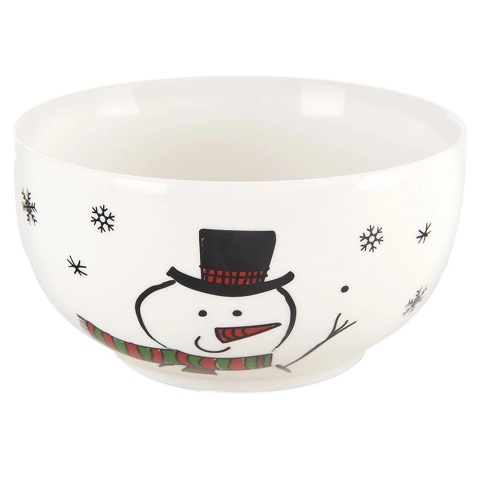 Kubek miseczka zestaw dla dziecka bałwanek na święta miska