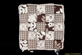 PODUSZKA NA KRZESŁO FOTEL PATCHWORK DEKORACYJNA