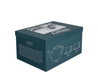 Dzbanek filiżanki zestaw do herbaty Hokusai na prezent