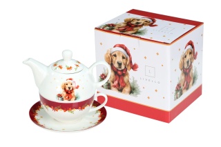 Dzbanek filiżanka tea for one porcelana livello święta pies